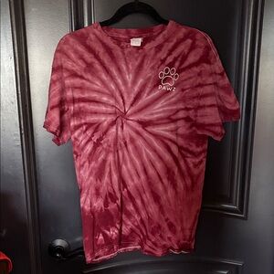 PAWZ Men's Maroon Spiral Tee
